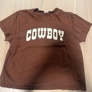 Brown Cowboy Aritzia tee